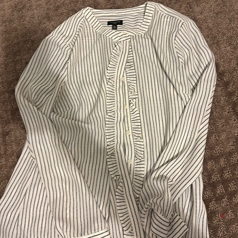 Talbots ruffled dress top small p